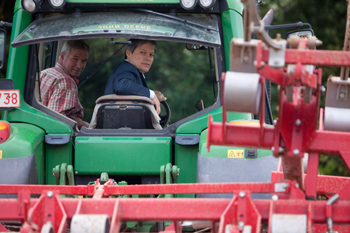 Dacian Ciolos, Member of the EC in charge of Agriculture and Rural Development at the farm