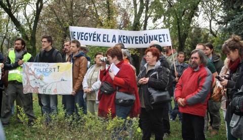 Local demonstration against the destruction of Kishantos' fields