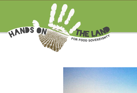 hands on the land