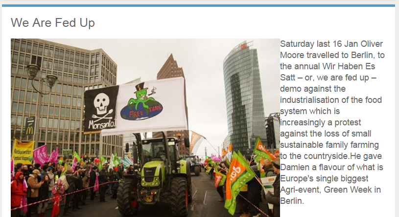 screengrab of the radio shows website