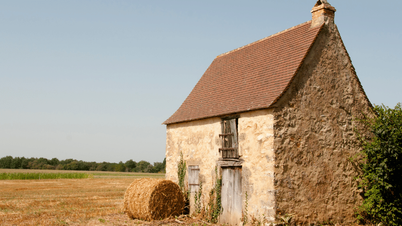 A farm barn in France