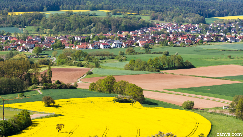 Rural area in Frankonia, Germany