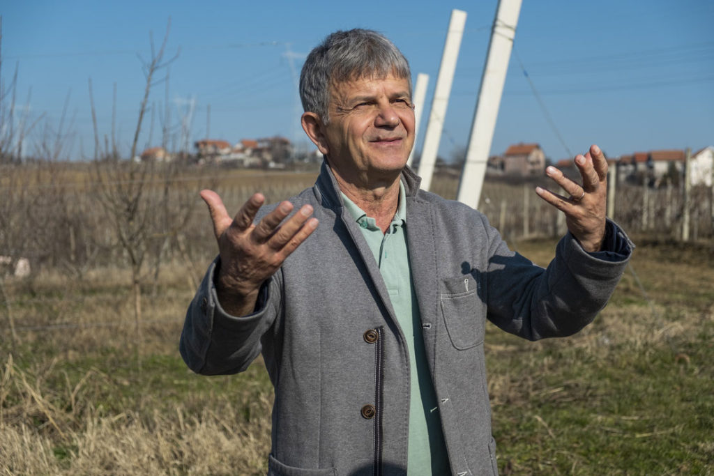 Lavdosh Ferruni, executive director of the Organic Agriculture Association of Albania © Adèle Violette